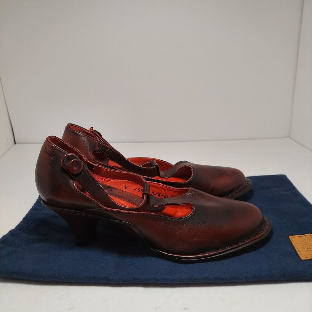 bolo shoes women brown BL0061 italian leather size 8